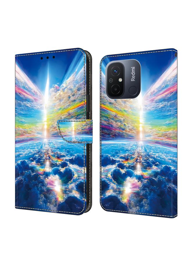 Case For Xiaomi Redmi 11A/12C Crystal Painted Leather Phone case