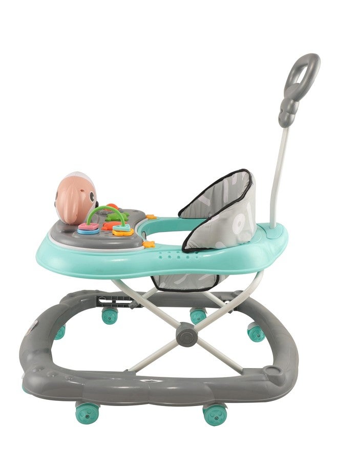 JoyRide Kidzoo BabyGo Musical Puppy Walker Compact Foldable Activity Walker with Adjustable Height & Parental Handle for Boys|Girls Age 6+ Months Green - Image 3