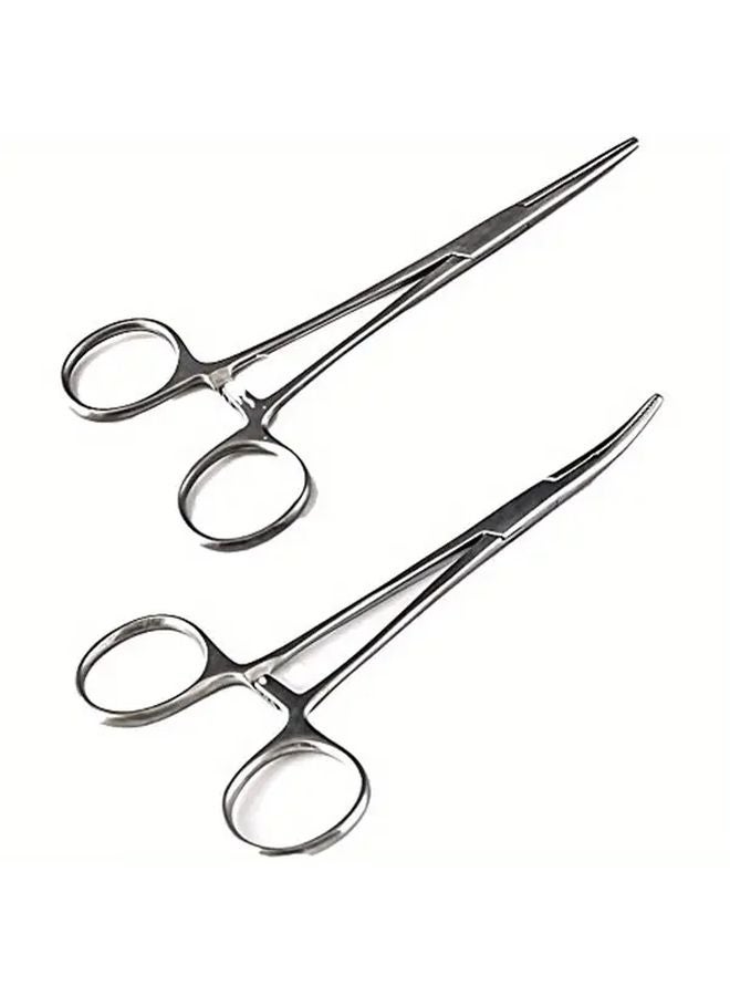 Professional Stainless Steel Curved Tip Tweezers For Fishing Pet Hair Removal Outdoor Use - Image 2