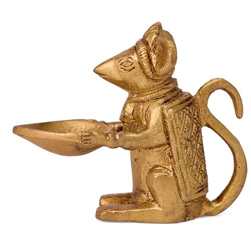 GURU JEE™ Brass Diya for Puja Oil Lamp Deepak for Pooja Arti Deepam for Home Temple Mandir - Image 3