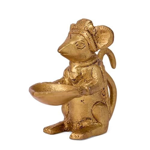 GURU JEE™ Brass Diya for Puja Oil Lamp Deepak for Pooja Arti Deepam for Home Temple Mandir - Image 5