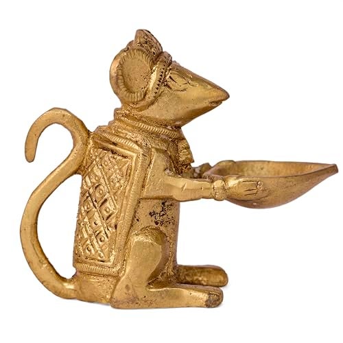 GURU JEE™ Brass Diya for Puja Oil Lamp Deepak for Pooja Arti Deepam for Home Temple Mandir - Image 4