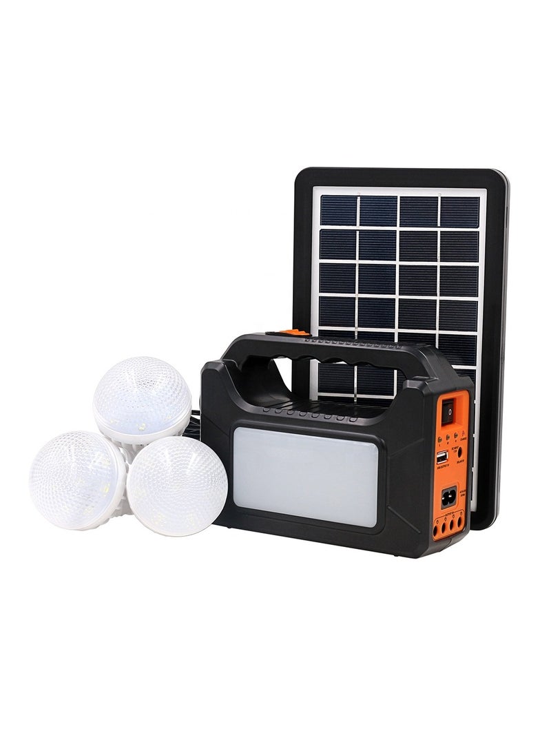 Easy Power Solar Power Lighting System With Battery And Solar Panel Bulbs Black 18.18×7.24 X12.48cm  - Image 2