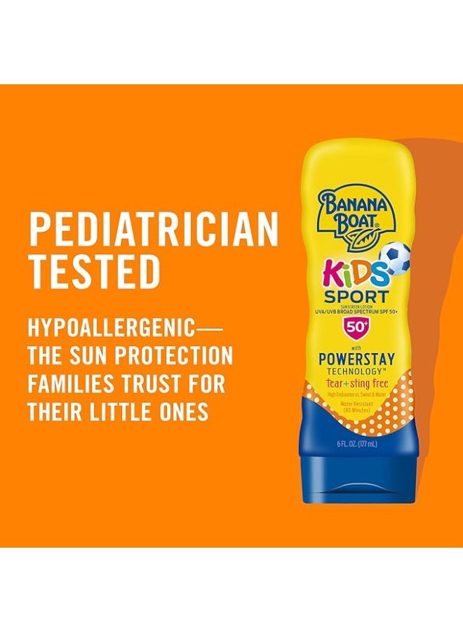 Banana Boat, Kids Sport, Sunscreen Lotion, SPF 50+, 6 fl oz (177 ml) - Image 3