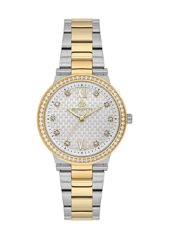 BIGOTTI Bigotti - Raffinato Women Watch | Stainless SteelBrass Case | Analog | Round Dial | Mineral Glass | Japanese Quartz | Water Resistant 30 Meters