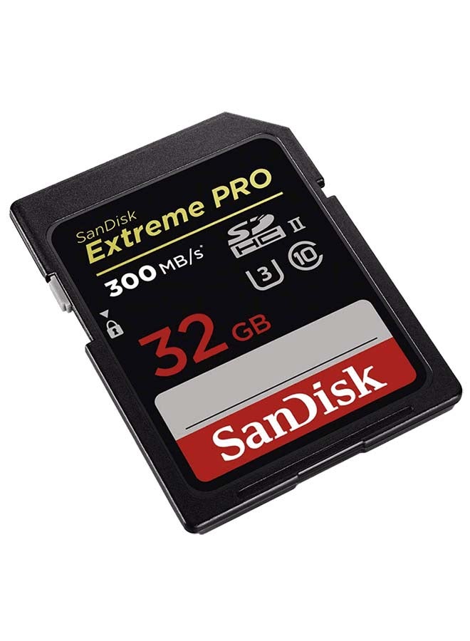 sandisk Extreme PRO Upto 300MB/s UHS-II Class 10 U3 SDHC Memory Card 32 GB SDSDXPK-032G-GN4IN - Image 2