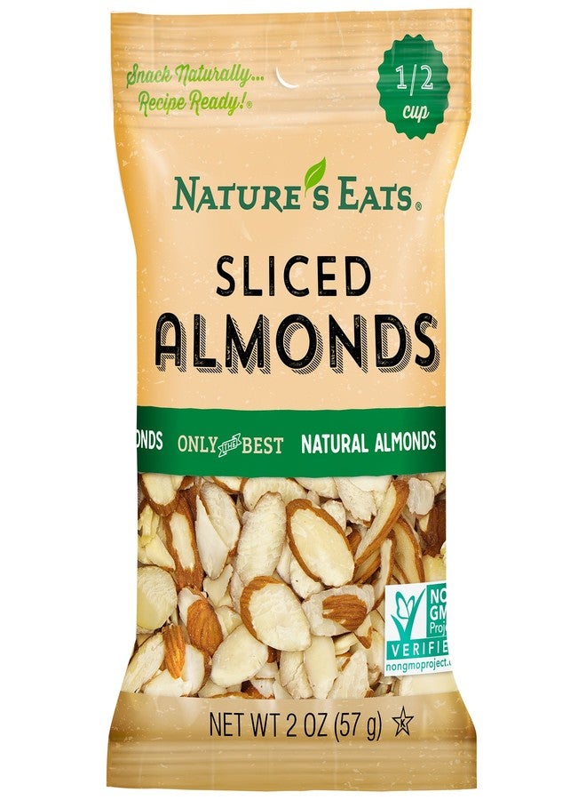 Nature's Eats Natural Sliced Almonds, 2 Ounce (Pack of 12) - Image 1
