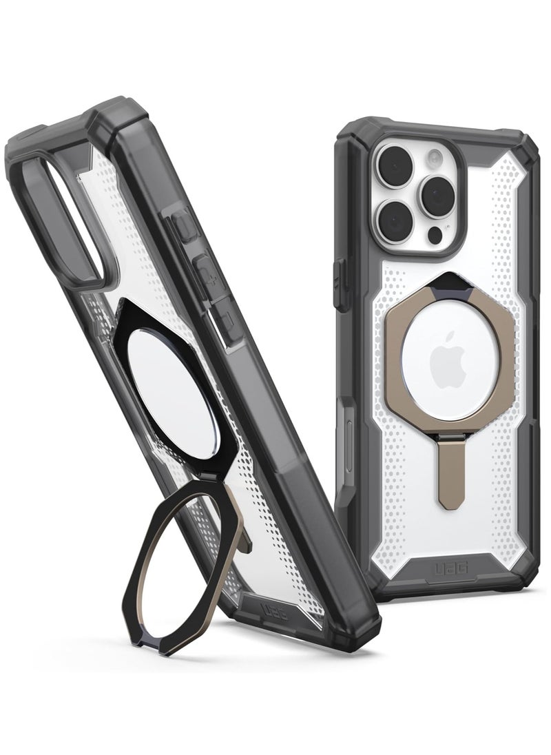 Urban Armor Gear - UAG Plasma XTE MagSafe for iPhone 16 Pro MAX Case Cover [20 Feet Drop tested] with Kickstand - Ash | Titanium - Image 1
