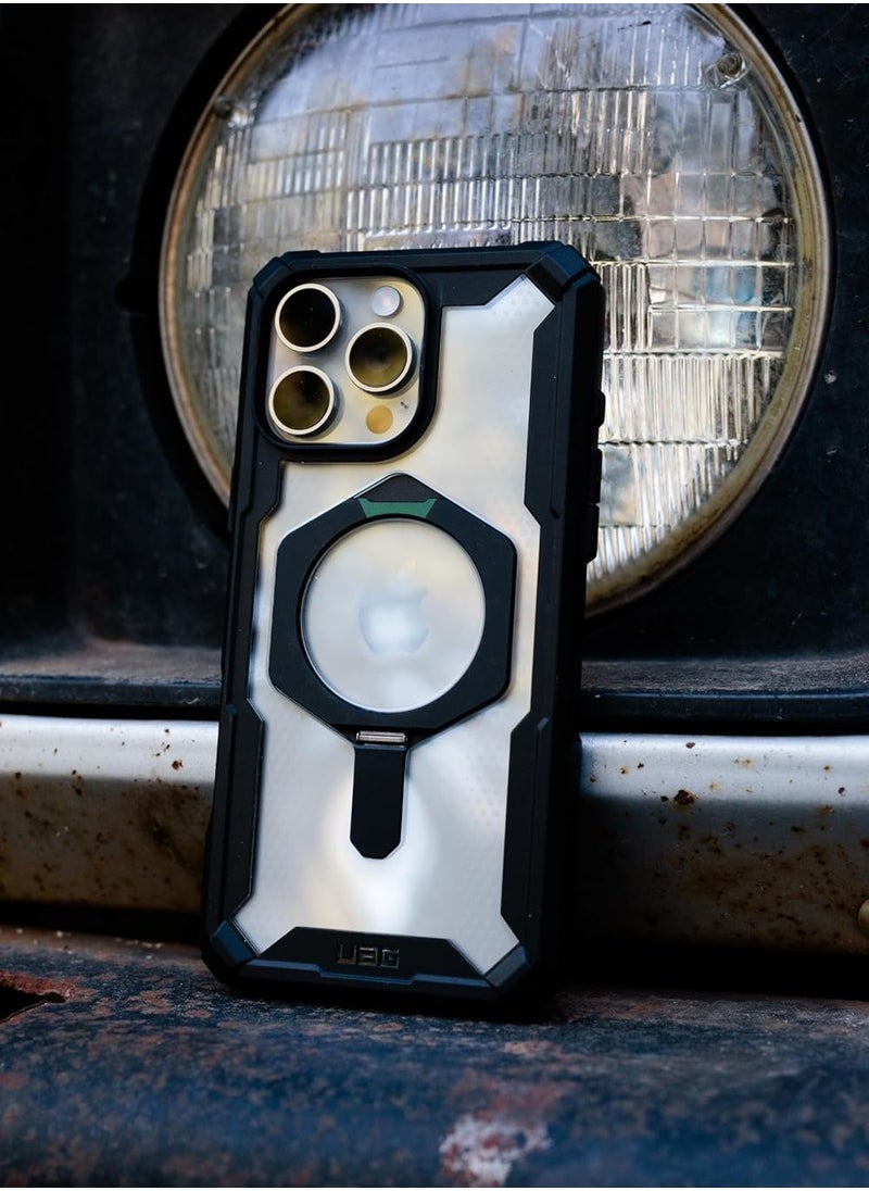 Urban Armor Gear - UAG Plasma XTE MagSafe for iPhone 16 Pro MAX Case Cover [20 Feet Drop tested] with Kickstand - Ash | Titanium - Image 1