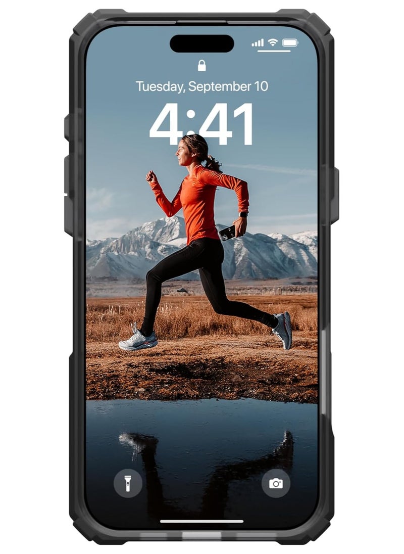 Urban Armor Gear - UAG Plasma XTE MagSafe for iPhone 16 Pro MAX Case Cover [20 Feet Drop tested] with Kickstand - Ash | Titanium - Image 1