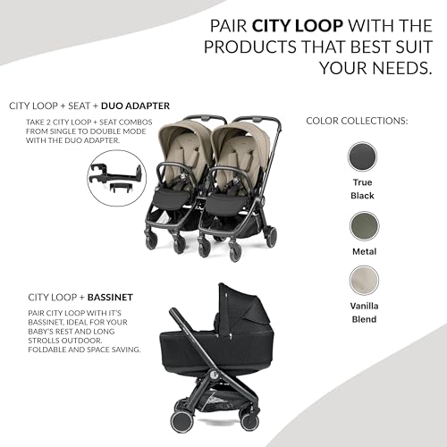 Peg Perego City Loop Frame Only | Compact Travel System from Infant to Toddler | Air Travel Friendly | Compatible with All Primo Viaggio Infant Car Seats-Sold Separately - Image 3