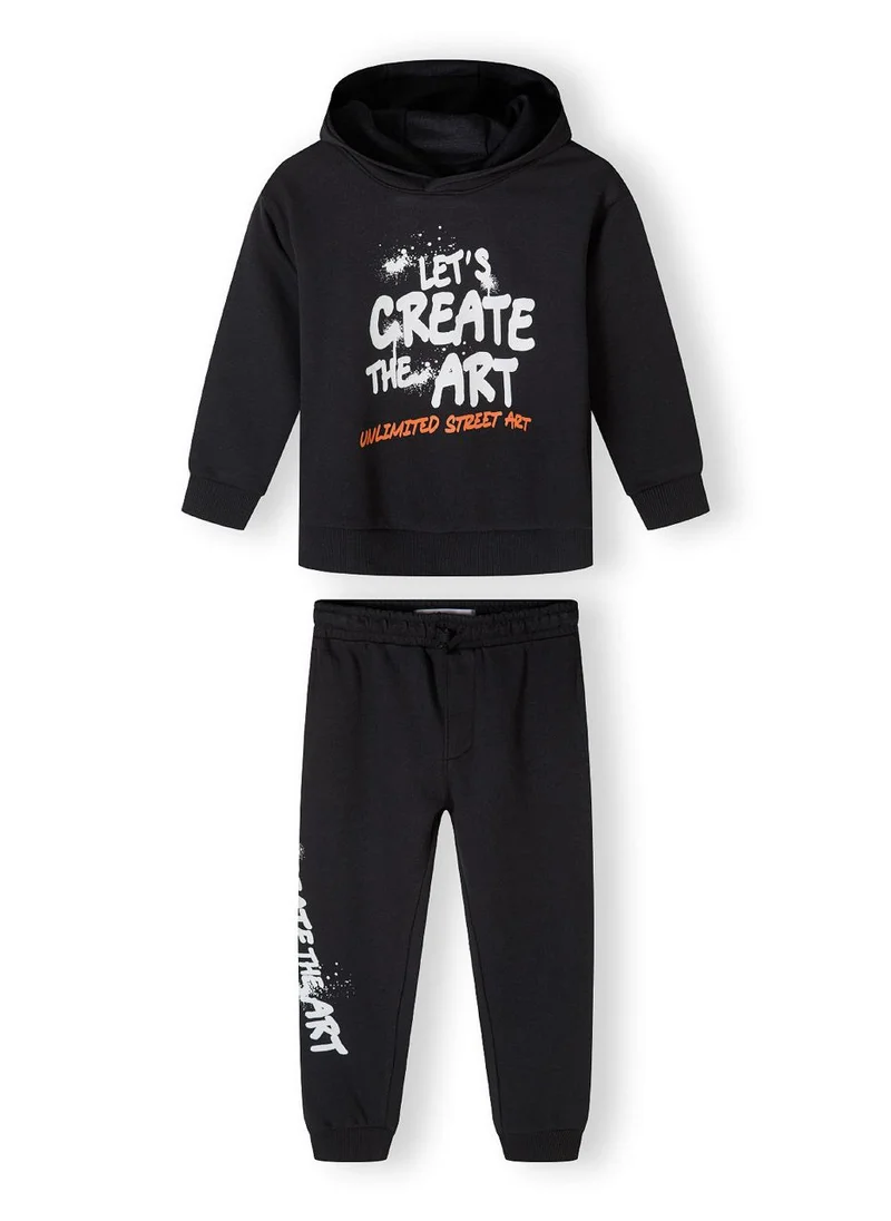 MINOTI Kids Boys  Fleece Hoodie And Joggers Set