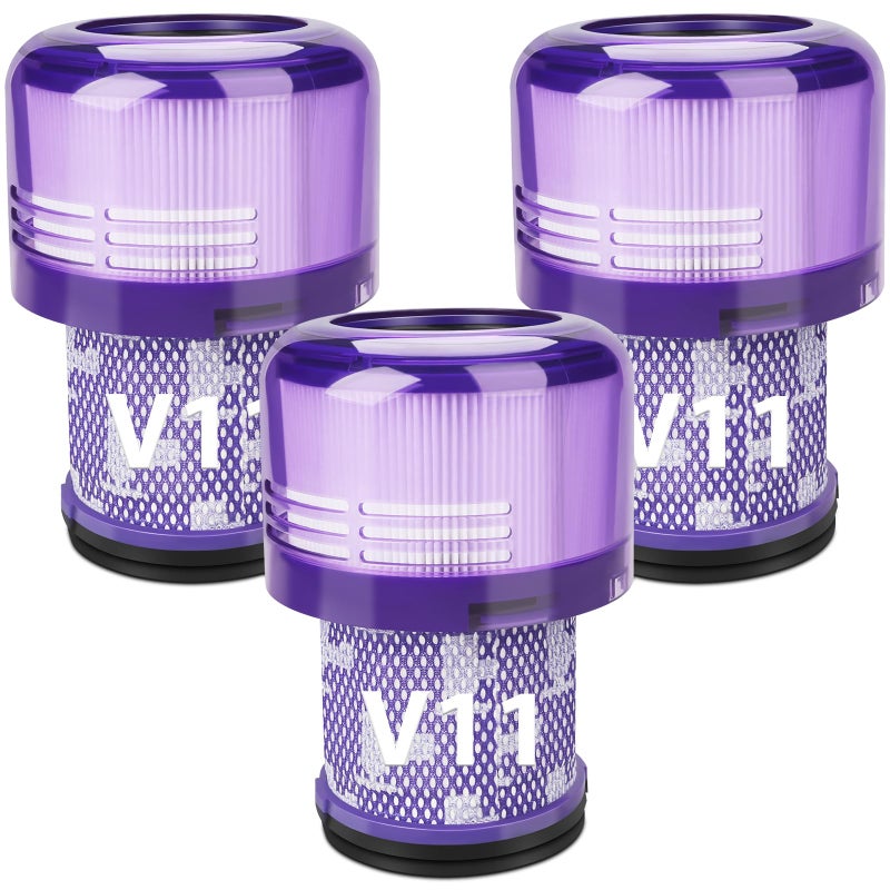 Hechuang Hechuang 3 Pack Vacuum Filters Replacement for Dyson V11 Torque Drive V11 Animal V11 Complete V11 Extra V15 Detect V15s Detect Submarine Vacuums Compare to Part 97001302
