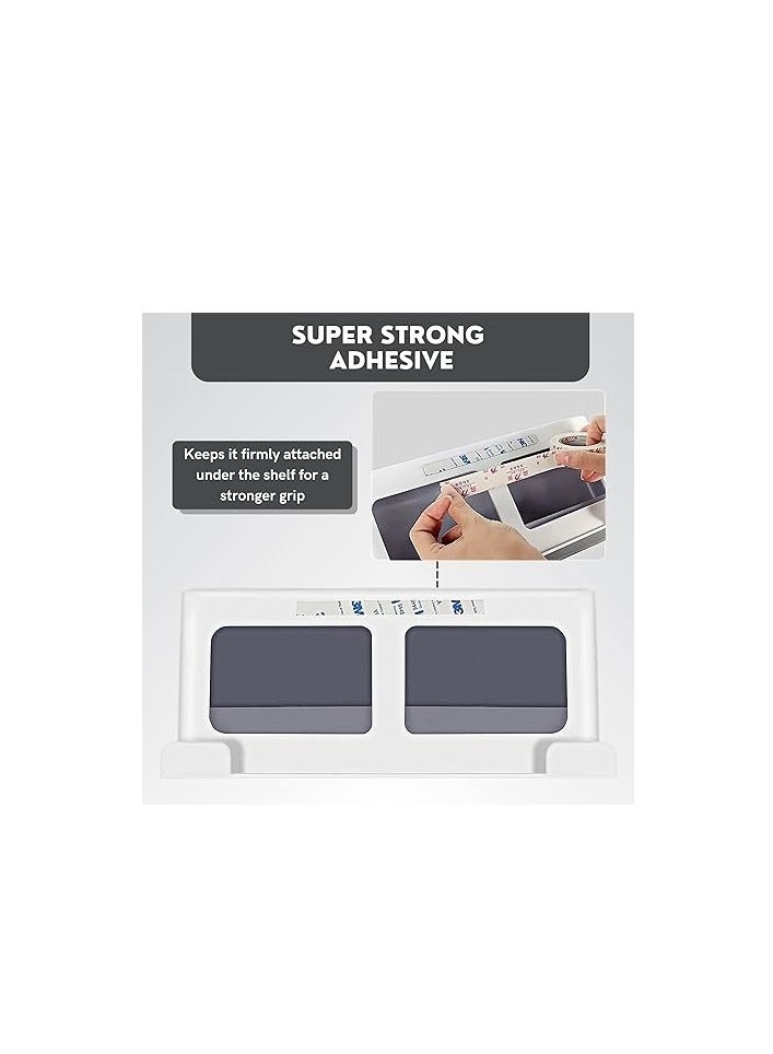 سبيس شوب منظم توابل تحت الخزانة مع 6 برطمانات بلاستيكية - Image 3