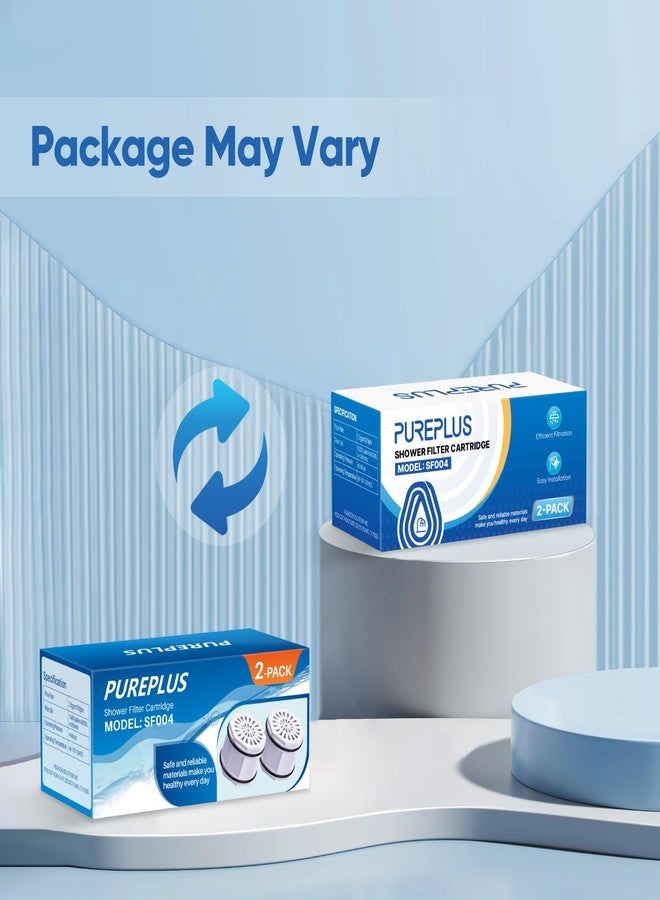 Pure Plus PUREPLUS WHR-140 Shower Head Water Filter Cartridge, Replacement for Culligan WSH-C125, HSH-C135, ISH-100, HSH-BN135, S-H200-C, S-H200-BN, S-W100-C Advanced KDF WTR Filtration for Softer Skin, 2Pack - Image 2