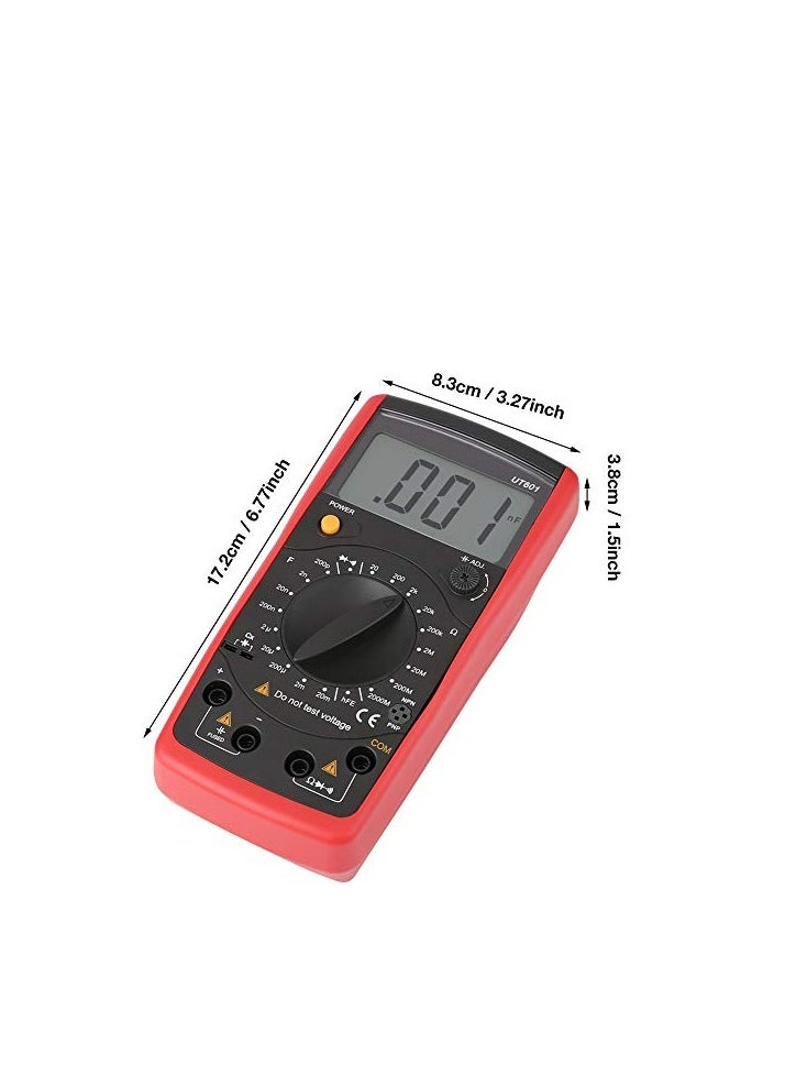 UNI-T UT601 Professional Capacitance Meter, Digital LCR Meter for Capacitance, Resistance, and Continuity Testing