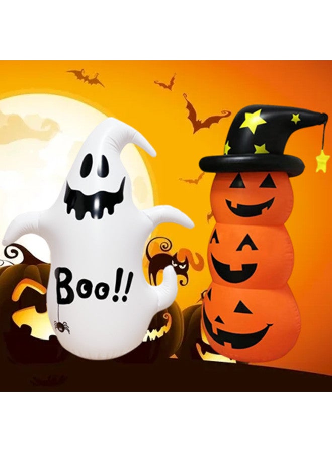 Loquat Tumbler White Ghost Party Santa Claus Decoration Snowman Model Inflatable Pumpkin Man Props-Color:Pumpkin Tumbler-Specifications:Pp Bag Packaging - Image 3