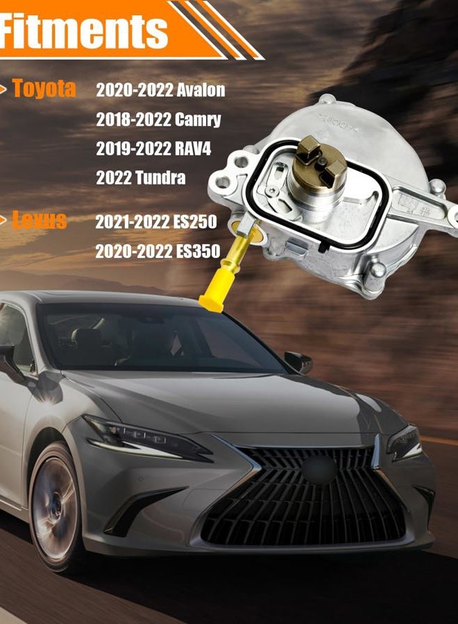 Quivimoro 29300-F0011 Brake Vacuum Pump Fits for Toyota Avalon 2020-2022, for RAV4 2019-2022, for Camry 2018-2022, for Lexus ES350 ES350 2019-2022 2.5L, Vacuum Pump Replace OE# 29300-25011 29300-25012 - Image 2