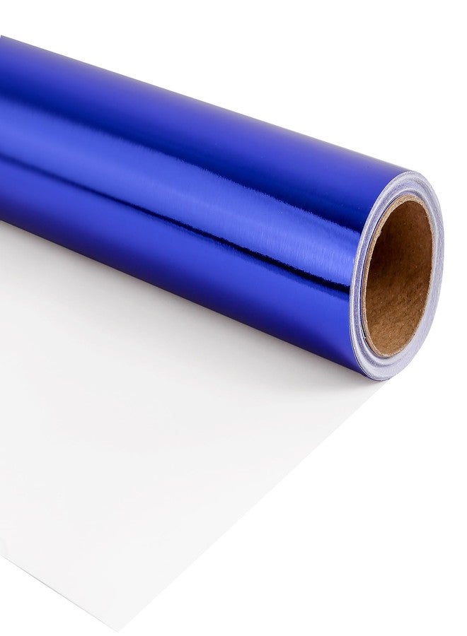 BULKYTREE Blue Metallic Wrapping Paper, Solid Color Paper,Gift Wrapping Paper for Men Women, Perfect for Wedding,Valentine's Day,Birthday, Christmas,Graduation Present,Baby Shower - 17 Inches - Image 1