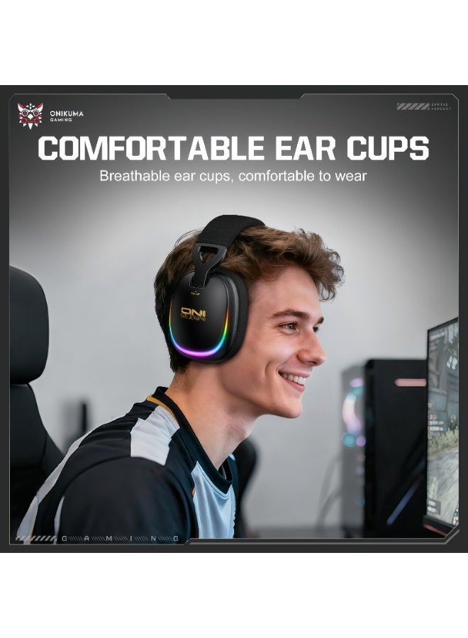 ONIKUMA GT805 Quad Mode Gaming Gaming Headset Headset Wireless Bluetooth 2.4G Computer - Image 5