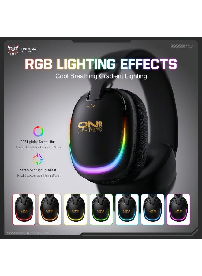 ONIKUMA GT805 Quad Mode Gaming Gaming Headset Headset Wireless Bluetooth 2.4G Computer - Image 4