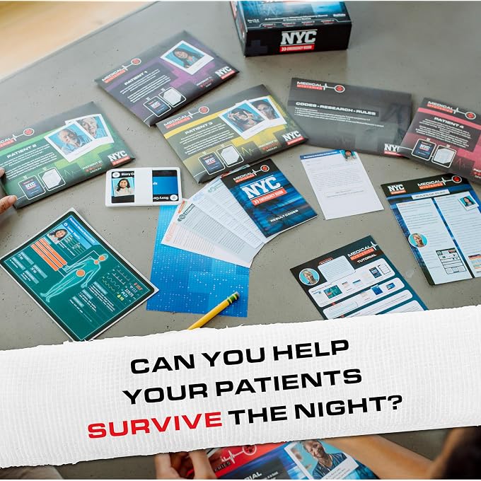 Buffalo Games - Medical Mysteries: NYC Emergency Room - New Game Night Staple - Escape Room - Cooperative Strategy - Adult Party Game - Ages 14 and Up - Image 3