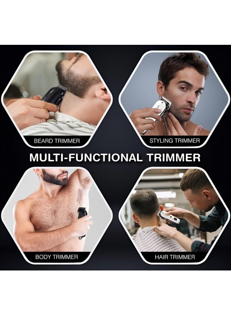 Gemmy Geemy Professional Hair Clipper,Stainless Steel, Ultimate Motor Power, Taper Level Multi Cut Clipper Only, Specail Safety Power Supply Cord. - Image 3
