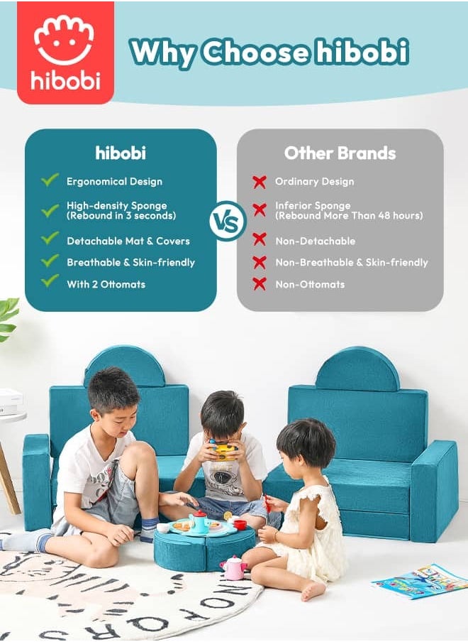 Kids' Modular Building Block Set - 14-Piece Creative Foam Play Couch for Fun & Learning