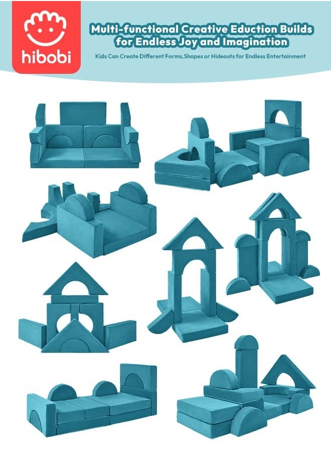 Kids' Modular Building Block Set - 14-Piece Creative Foam Play Couch for Fun & Learning