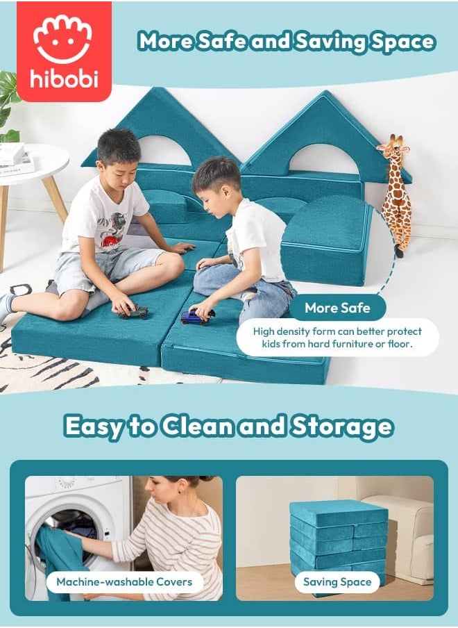 Kids' Modular Building Block Set - 14-Piece Creative Foam Play Couch for Fun & Learning