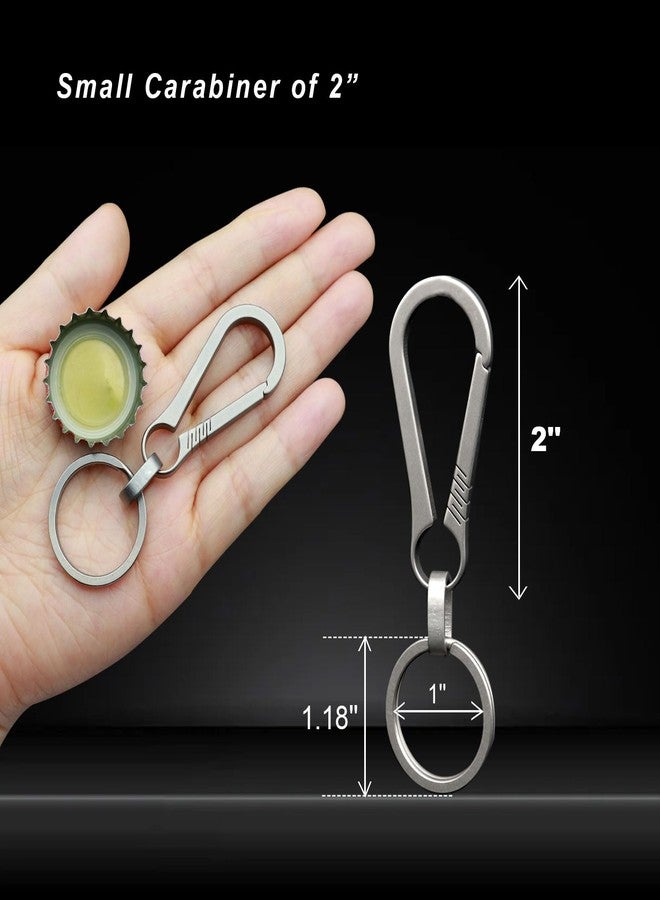 PJYTAC Key Clip Small Carabiner Keychain Heavy Duty Key Holder 2 Inch Secure Key Chain Clips Gifts for Men and Women - Image 5