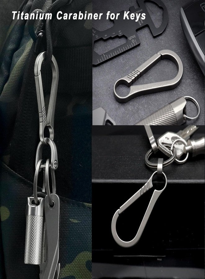 PJYTAC Key Clip Small Carabiner Keychain Heavy Duty Key Holder 2 Inch Secure Key Chain Clips Gifts for Men and Women - Image 2