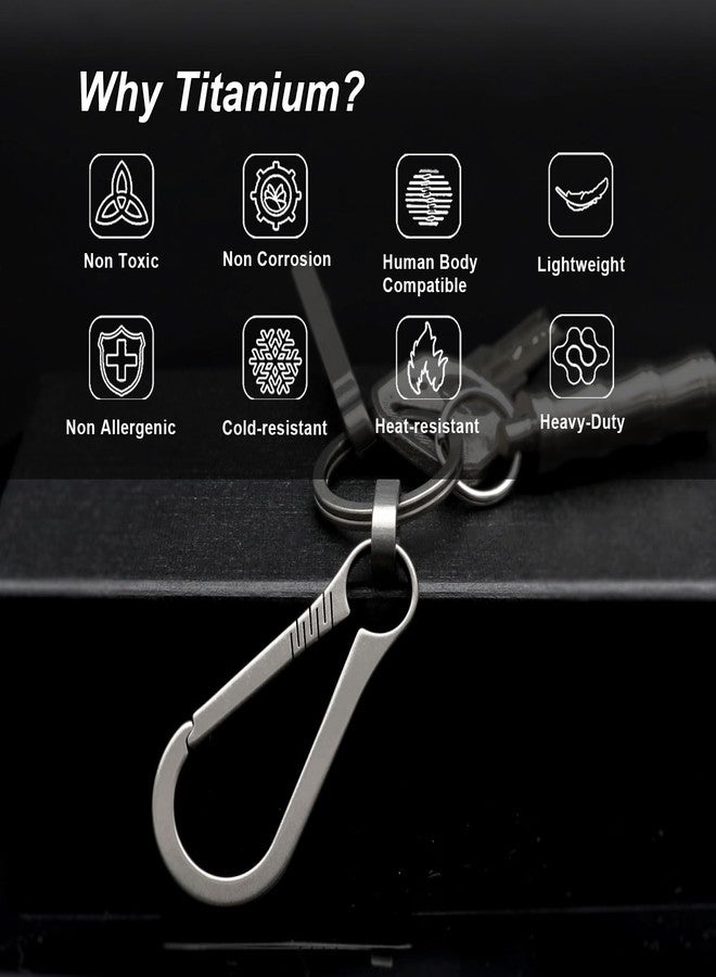 PJYTAC Key Clip Small Carabiner Keychain Heavy Duty Key Holder 2 Inch Secure Key Chain Clips Gifts for Men and Women - Image 4