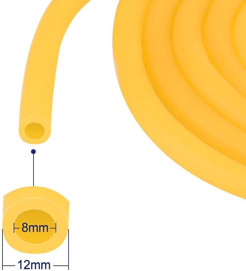 Labasics Rubber Tubing, Amber, 9 Feet, 12 mm OD x 8 mm ID, Natural Rubber Latex, Highly Elastic, Strong, General Lab Use - Image 3