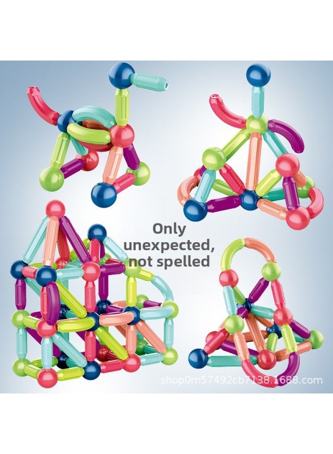 Magnetic Rod Strong Magnetic Suction The Most Powerful Brain Puzzle Assembled Building Blocks Kidsren Early Education Toys Q-Color:137 Configuration  - Image 5