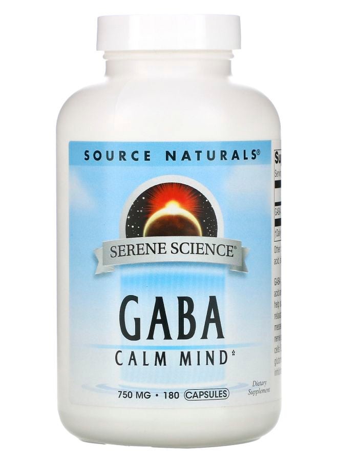 Serene Science GABA Calm Mind 750 mg 180 Capsules