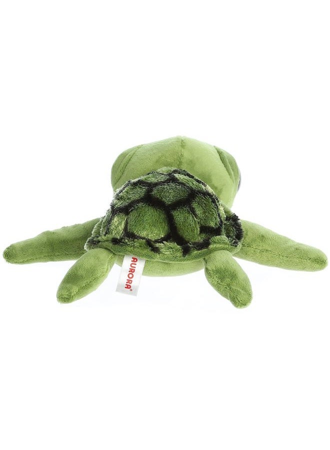 AURORA ® Enchanting Dreamy Eyes™ Slide Sea Turtle Stuffed Animal - Captivating Gaze - Aesthetic Appeal - Green 10 Inches - Image 4