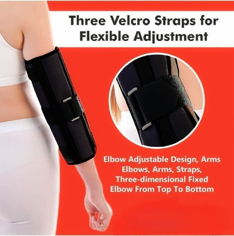 DipNish Arm Immobilizer aluminium & neoprene Brace Elbow Splint Support Stabilizer For Elbow Fracture Wrist Elbow Support For Dislocation, Sprains & Broken Arm(universal size) - Image 4