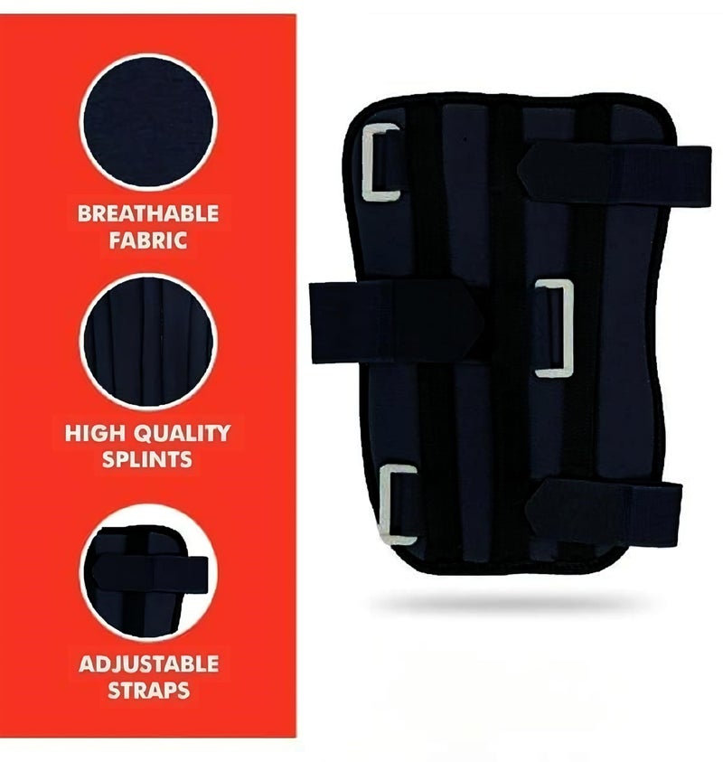 DipNish Arm Immobilizer aluminium & neoprene Brace Elbow Splint Support Stabilizer For Elbow Fracture Wrist Elbow Support For Dislocation, Sprains & Broken Arm(universal size) - Image 3