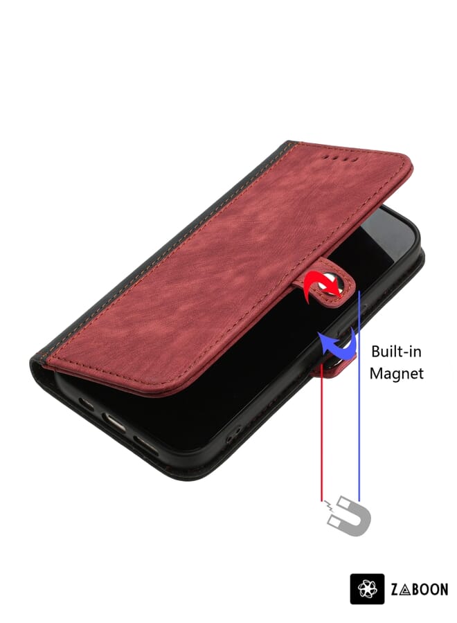 Zaboon حافظة واقية لسوني إكسبيريا 1 IV مع مشبك جانبي وحزام يد مزدوج من الجلد - Image 4