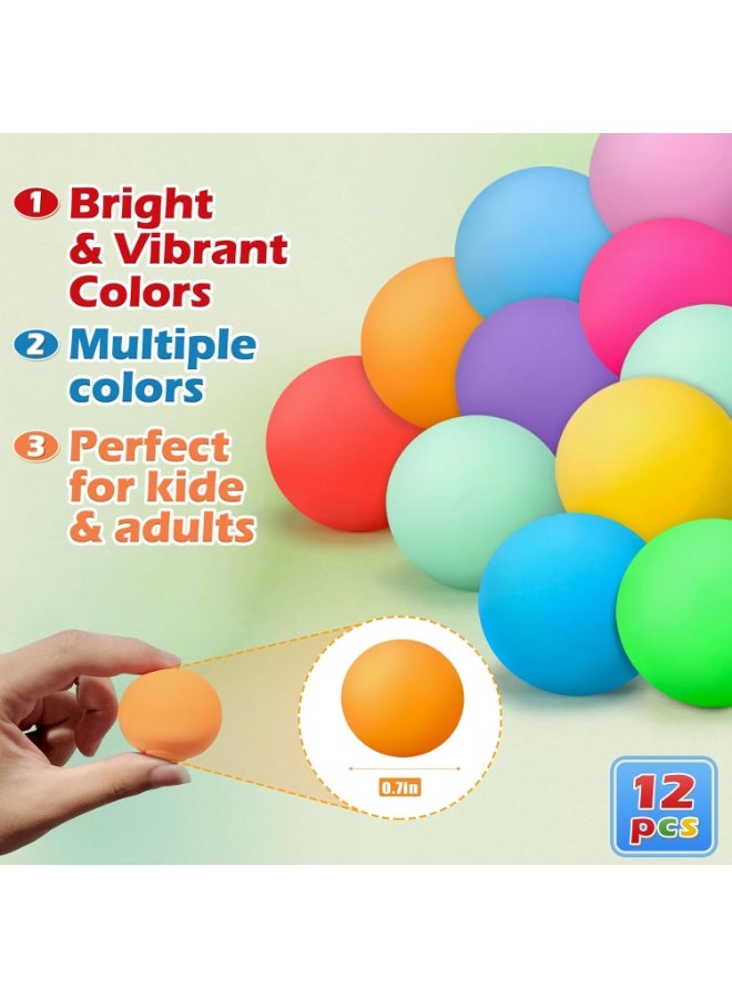 12 Pcs Stress Balls Set for Adults and Kids - Squishy Ball Sensory Fidget Toys for Anxiety Relief - Squeeze Ball Party Favors Bulk Pack - Classroom Prize - Birthday - Image 4