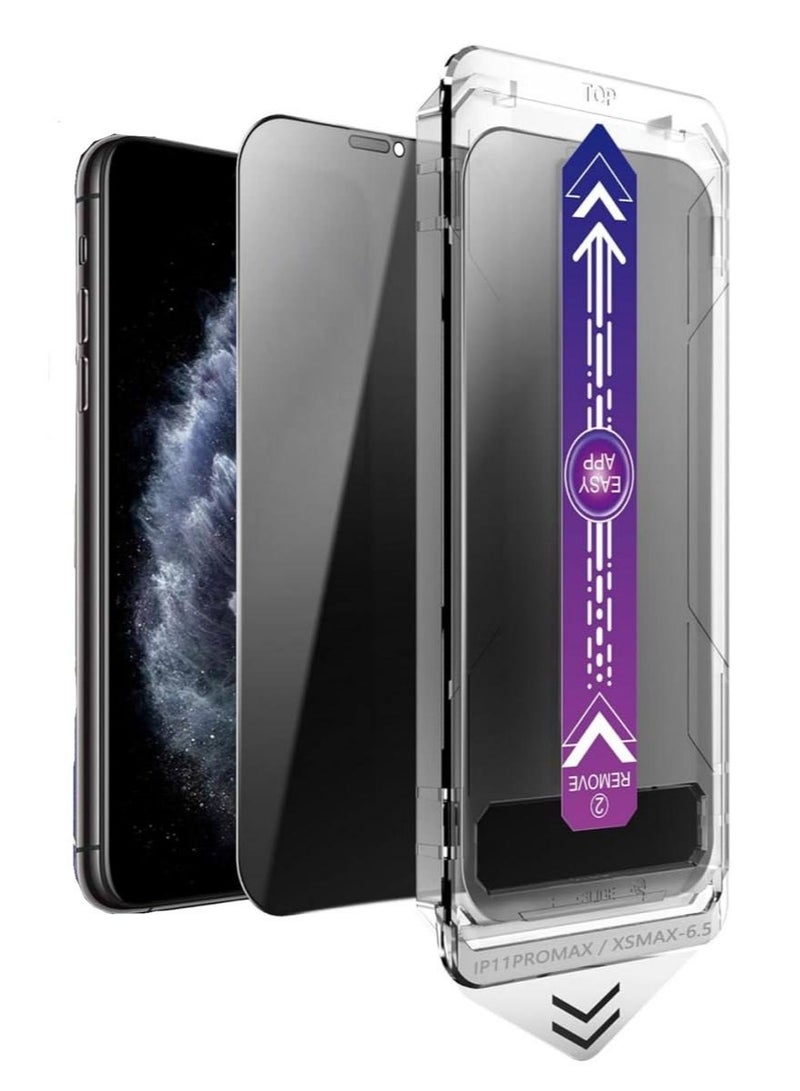Denx Privacy Screen Protector for iPhone 16 Plus, Private Glass Screen Protector, Auto Alignment Tool Kit for Easy Installation, Bubble Free, Full Coverage Case Friendly - Image 1