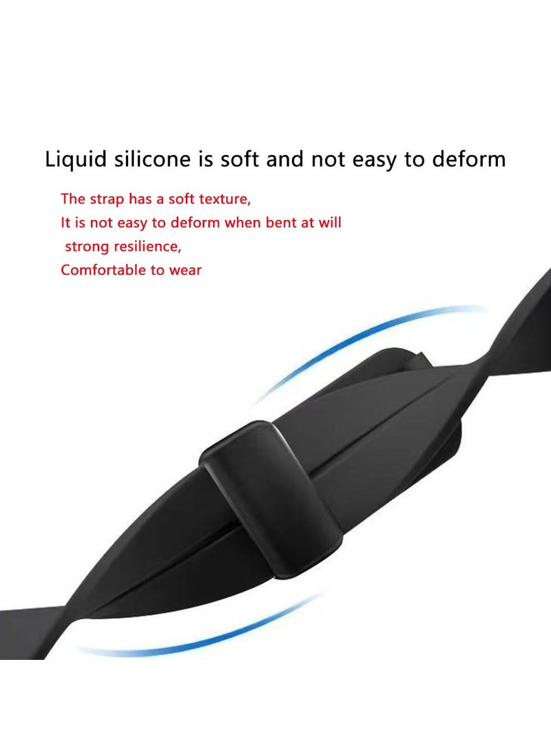 DKNG Huawei Fit3 Strap Silicone Magnetic Buckle, Adjustable Section Silicone Sports Watch, Huawei Fit3 Strap White  - Image 4