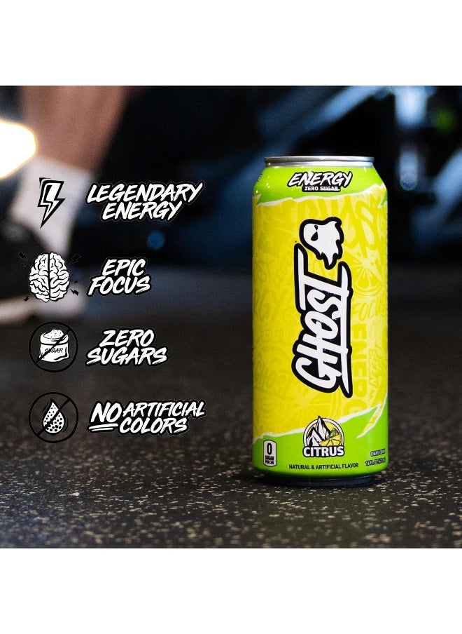 Ghost - GHOST ENERGY Sugar-Free Energy Drink - Citrus - Image 1
