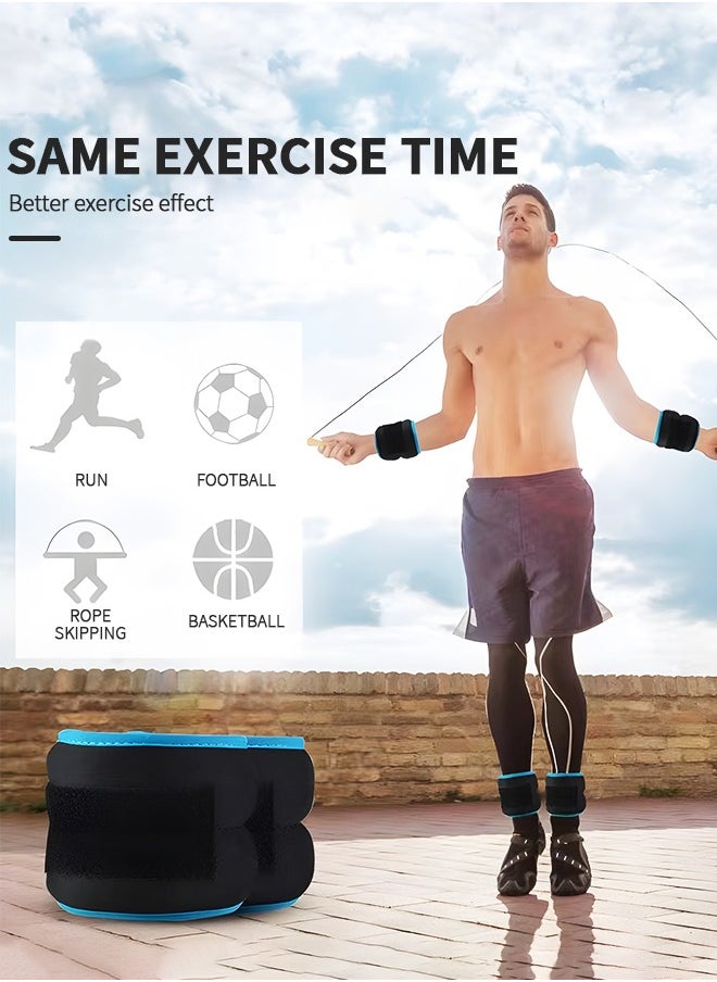 GROIC - 1 Pair Ankle Weights Sets 3 KG Ankle and Wrist Weights for Women and Men, Velcro Straps Weight-Bearing Exercise Leg Arm Wrist Strap or Foot Exercise Training Workout Walking Jogging Yoga - Image 1