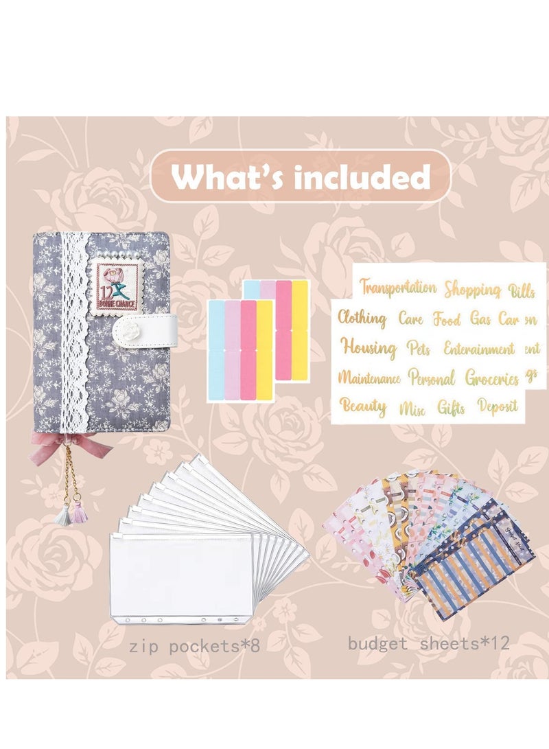 SYOSI A6 Budget Binder, Cash Envelopes for Budgeting, Organizer with Label Stickers, for Saving Money & Financial Management, Envelope Wallet - Image 5