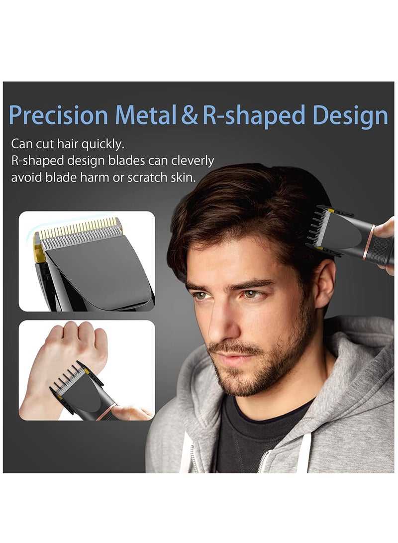 Cordless Hair Clippers and LCD Trimmer Kit for Men Home Grooming Set Hair Cutting Kit and Barber Supplies - Image 2