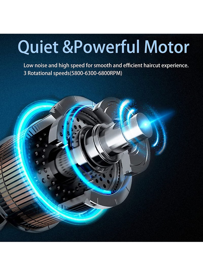 Cordless Hair Clippers and LCD Trimmer Kit for Men Home Grooming Set Hair Cutting Kit and Barber Supplies - Image 5