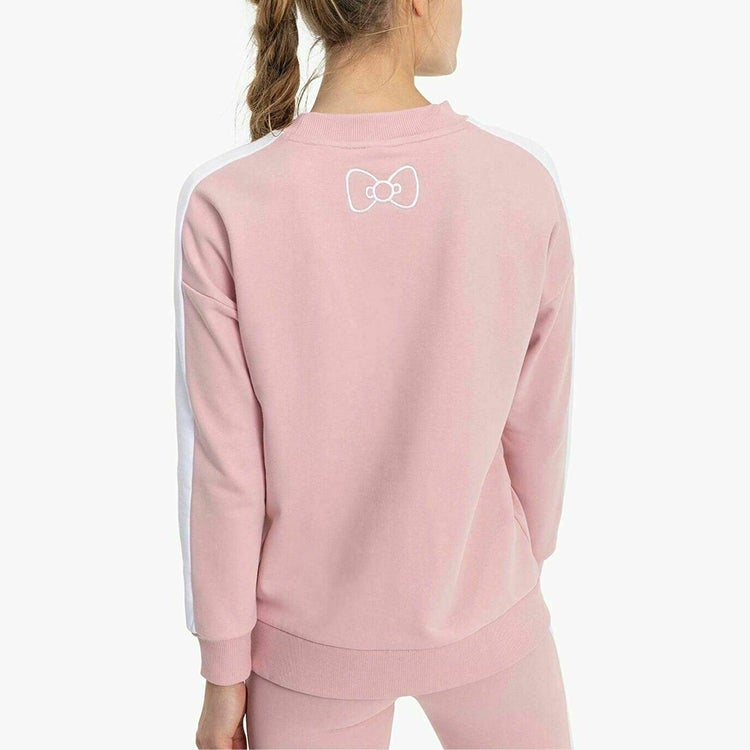 PUMA (WMNS) PUMA x Hello Kitty CasualSport Round NeckKnitting Hoodie PinkRed - Image 3
