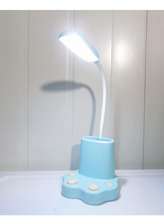 fashionhome 1-Piece Multifunction USB Rechargeable LED Table Lamp Eye Protection Bedside Reading Lamp with Pen Holder for Gifts Daily Use  - Image 3